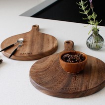 cocooning 내구성 좋은 치즈 빵 캠핑 레인트리 Rain Tree 통원목 플레이팅도마
