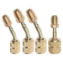 진공 펌프 4개 Car 에어컨 Refrigerant Tank Pump Adapter Connector Fit 미니 Split System HVAC R410a R134a New
