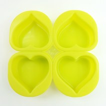 [캔들이케아] 인기비누몰드, 01_민무늬 하트4구몰드