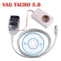 VAG TACHO 5.0 USB 인터페이스 최신 버전 Green PCB FTDI FT245RL 아우디/VW/스코다/시트 12V 차량용 USB5.0, [01] 빨간