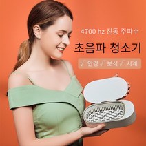 작은 가정용 마이크로 초음파 청소 기계 국경 안경 케이스 보석 보석 자동 청소 장비 제조 업체, 레트로 그린(중국어 버전)