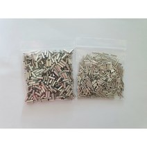 외슬리브 쌍슬리브 500개 벌크 자작채비 1 1.2 2 2.2mm, 쌍슬리브1mm