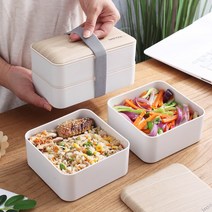 일본식 원목 도시락통 음식보관 피크닉 한간 다이어트 소분, 06. 2217 직사각형 1000ml+ 단열백