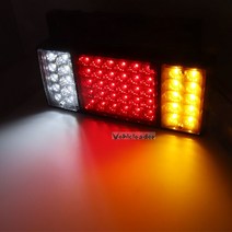 2x24V 방수 트럭 빛 어셈블리 50LED 후면 테일 라이트 ISUZU 엘프 오프로드 atv에 대 한 슈퍼 밝은 램프, 없음