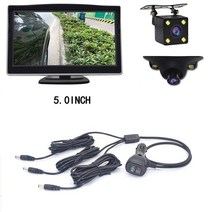 어라운드뷰 후방 사이드 카메라 QXNY-미니 HD 야간 투시경 자동차 좌우 측면 카메라 2 IR LED 사각 지대 영, 08 front and right 5.0_01 12V