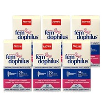 자로우 포뮬러스 6개세트 여성 펨 도피러스 10억 60캡슐 상온보관용 Fem-Dophilus 1 BILLION 60 Capsules, 6개