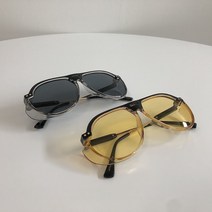 오버사이즈 라운드고글 방풍 틴트선글라스 오토바이안경 (케이스 클리너 드라이버포함), #블랙