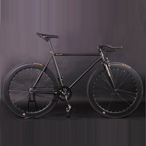사이클산악로드자전거 가까운곳 다이어트 Fixie 자전거 고정 기어 자전거 52cm 시티, 48cm165cm-170cm, 1 속도, 블랙 1