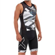 철인3종 경기복 트라이애슬론 철인 자전거복 슬라브 트라이슈트, D. 흑백 컬러 매칭