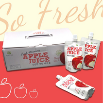 건강한 사과즙 매일 아침 어린이용 아기 임산부 사과생즙 순수 착즙 생사과즙 아빠 엄마 가족, 1박스 25포, 1개