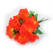 조아트 3+2행사 인테리어조화 꽃 성묘꽃 산소꽃 납골당꽃 40종 모음, 08_카멜로즈-오렌지