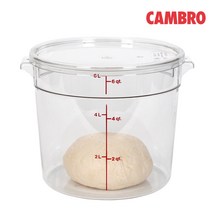 캠브로 투명한 원형 빵발효통 (5.7L/7.6L), 통/7.6L(RFSCW8), 1개