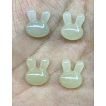 토끼띠 금전운 행운 토끼 모형 천연 진짜 녹색 옥 개척 비즈 목걸이 펜던트 팔찌 액세서리 여성 위한 보석 남성 의 선물, 초록