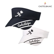 까스텔바작 남성 골프 썬캡 모자 로고 레터링 썬바이저 CM103, CM103_네이비_썬캡