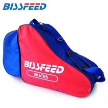 스케이트 인라인 가방 스케이트 인라인 스케이트 가방 성인 인라인스케이트 슈즈 두꺼운 숄더 수납 백팩, 빨간색과파란색두꺼운()