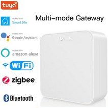 tuya zigbee 스마트 게이트웨이 허브 wifi+bluetooth 멀티 모드 스마트 라이프 앱 무선 리모콘은 Alexa google 홈과 함께 작동합니다., 다중 모드 게이트웨이
