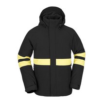Volcom 남성용 표준 Jp 단열 스노우보드 재킷 블랙 S3 S