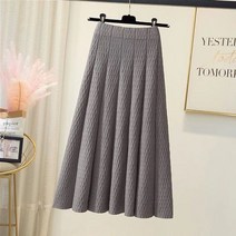 여성 골프 롱 패딩 a라인 퀼팅 스커트 가을과 겨울을위한 용 니트 을위한 열 우아한