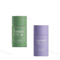 그린티/가지 오일 컨트롤 세정 고체팩 여드름 클렌징 웨어러블 마스크, 녹차팩 1병+가지팩 1병