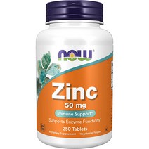 나우푸드 아연 50mg 타블렛, 250개입, 4개