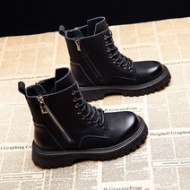 미디 황토색 앵클부츠 롱부츠 여성 워커 앵글 통굽 로퍼 안전화 러그