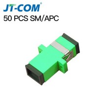 광접속기 50400Pcs SC 광섬유 커넥터 어댑터 UPC SM 플랜지 단일 모드 단면 SCSC APC 커플러 도매, 50pcs SC APC