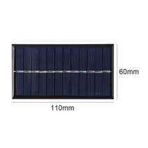 태양열설치 태양광패널 USB 충전기 56v 11. 52w 400ma 휴대용 계 관광 캠핑을위한 휴대 전화 배터리 충전기, 6v 1w