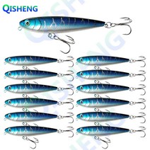 [QISHENG] 둥근 머리 플로팅미노우 펜슬베이트 (8g-80mm) 하드베이트 배스 13개입/세트, HBL-8#(8g)
