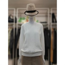 [씨] SI 세이브존04 라운드 펀칭 디테일 긴팔 니트 SFU59520IV