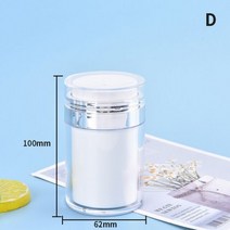 아크릴 에어리스 펌프 항아리 빈 크림 병 리필 가능 화장품 용기, 100
