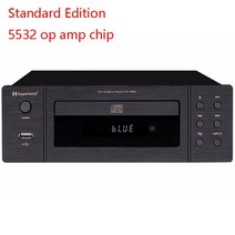 CD 플레이어 가정용 무선 블루투스 오디오 플레이어 무손실 디코딩 HIFI 전문가용 매니아 CD 리모컨 포함, 02 110V-240V black