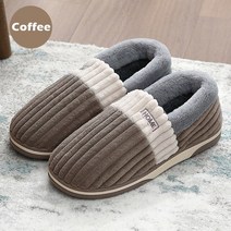 사무실 커플 유치원 층간소음 슬리퍼 실내화 Comwarm- 플러시 남녀 공 두꺼운 밑창 미끄럼 방지 털 코튼 홈 실내 신발 겨울