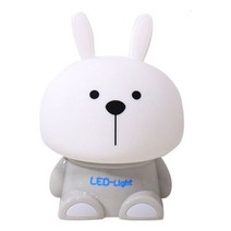 도매공간W86D5E0 말랑이 LED 터치 무드등토끼 인테리어스탠드, 본상품선택