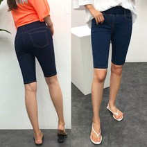 큰옷빅진 똥배밴딩5부팬츠(300) 빅사이즈여자반바지