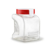 소 970ml 레드 1EA 분쇄원두보관 원두보관통 커피 밀폐용기 유리공병