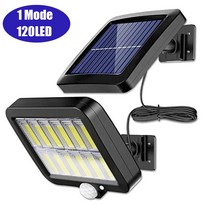 방가로용품 3 모드 PIR 모션 센서 방수 태양광 가로등 울타리 거리 정원 식 106/3, 120LED 1 Mode, CHINA