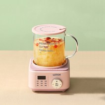 약탕기 가정용 업소용 한약 도자기 중탕기 대용량 홍삼 달임기 전기 탕약기 스마트 건강 전기 주전자 500ml, 02 pink_03 AU