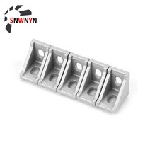 선반브라켓 2020 알루미늄 코너 브래킷 피팅 20x 20 l 모양 직각 브레이스 커넥터 산업용 프로파일 사용 1/개, [02] 10pcs, 2.1pcs
