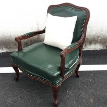 원목 빈티지 소파 프로방스 엔틱 1인 쇼파 암체어, X