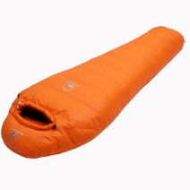 초경량 구스다운 침낭 동계 겨울 혹한기 극동계 백패킹 캠핑침낭 슬리핑백, 1개, 그린 1600g