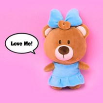 테디아일랜드 앨리 블루 18cm 리본 친구 곰인형