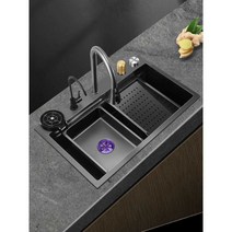 폭포수 싱크대 수전헤드 주방 스테인레스 씽크대수전, 7546 패키지 B