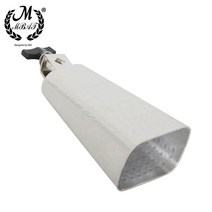 카우벨 MMBAT 6 인치 실버 메탈 카우벨 맞춤형 전기 도금 도트 벨 드럼 키트 액세서리 타악기, 한개옵션0
