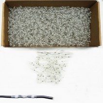 전장부품 AWG22-18 100/300 PCS 열 수축 납땜 슬리브 절연 방수 전기 버트 스플라이스 와이어 커넥터 터미, 02 WHITE_06 2000PCS