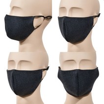 세탁마스크 저렴한마스크 까만마스크 겨울마스크, M 블랙