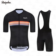 자전거복 봄 여름 싸이클 라이딩 의류 팀Rapha 남성 사이클링 저지 세트 레이싱 자전거 의류 정장 산악 스, 04 Summer Set  4