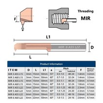 전동 천공기 2공펀치소형 보어 공구 CNC 일체형 카바이드 선반 내부 커터 MIR3 A55 A60, 01 MIR6 A60 L22