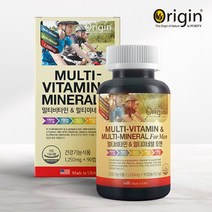 [정품] 오리진 멀티비타민 앤 미네랄 포 맨 1450mg 90정, 1개