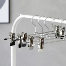 아트박스/홈앤하우스 멀티코팅 집게바지걸이 20P, 블랙