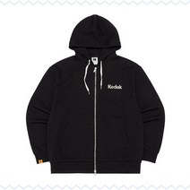 [국내정품상품] 에센셜 컬러로고 후드집업 BLACK KODAK ESSENTIAL COLOR LOGO HOOD ZIP